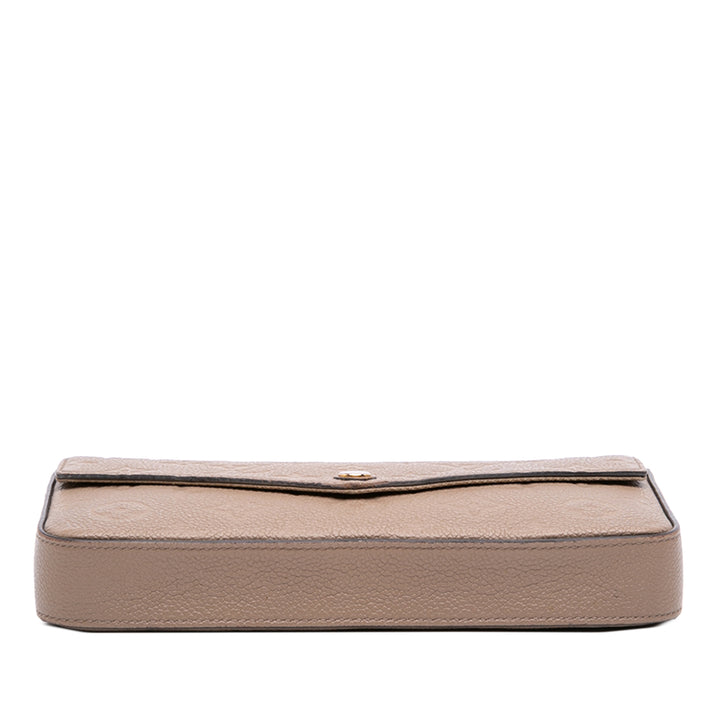 Pochette Felicie Monogram Empreinte Beige