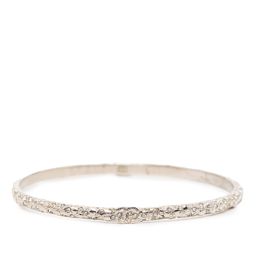 Chanel CC plaqué Strass Bangle