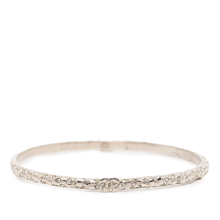 Chanel CC plaqué Strass Bangle
