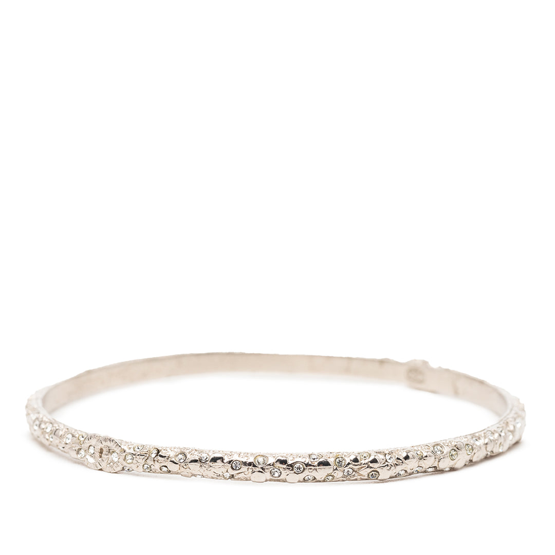 Chanel CC plaqué Strass Bangle