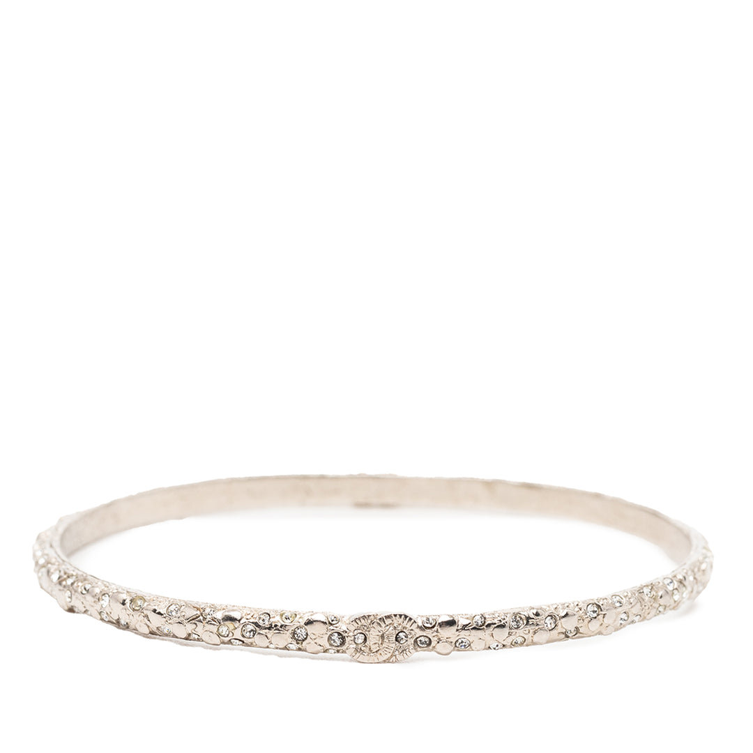 Chanel CC plaqué Strass Bangle