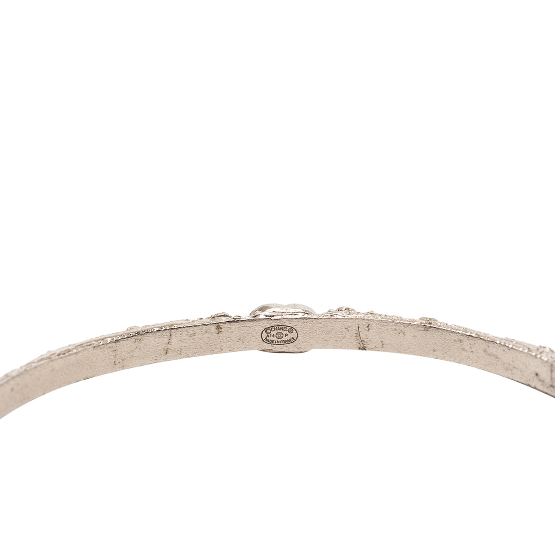 Chanel CC plaqué Strass Bangle
