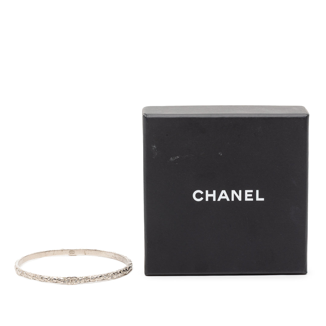 Chanel CC plaqué Strass Bangle