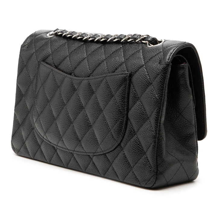 Chanel Medium Classic Caviar Double rabat
