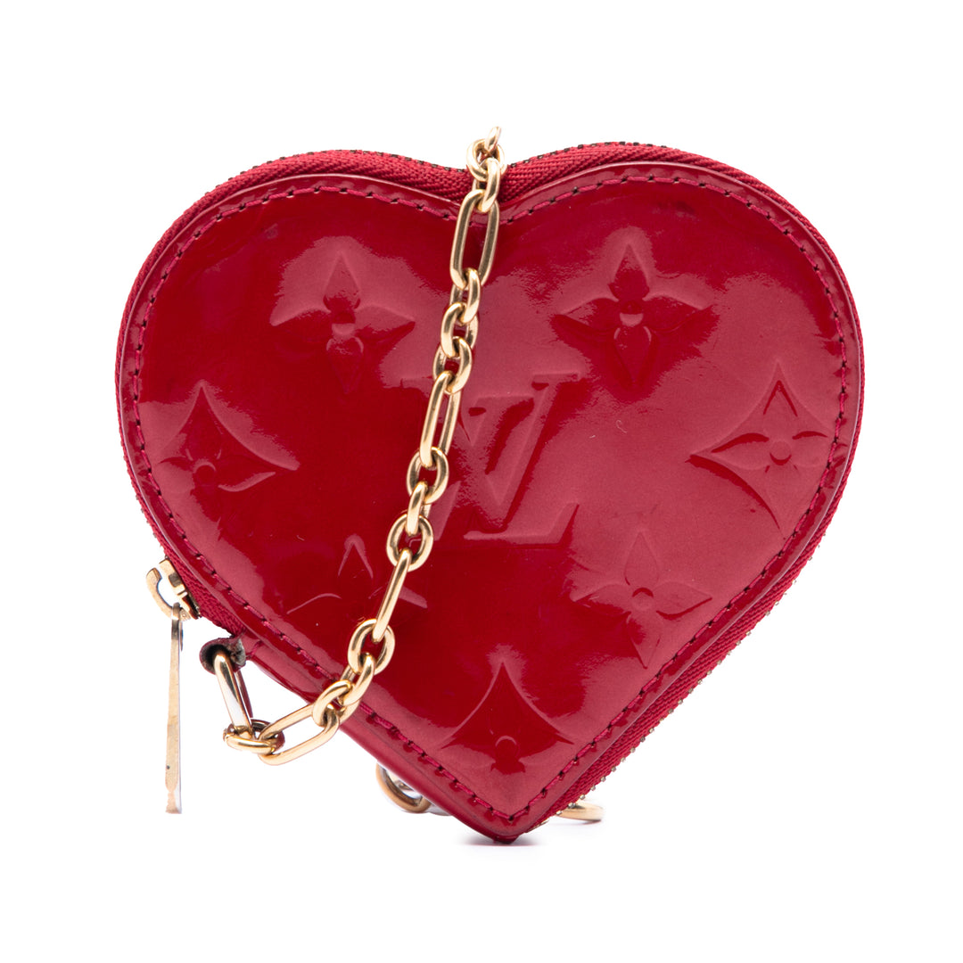 Louis Vuitton Monogram Vernis Heart Coin Purse