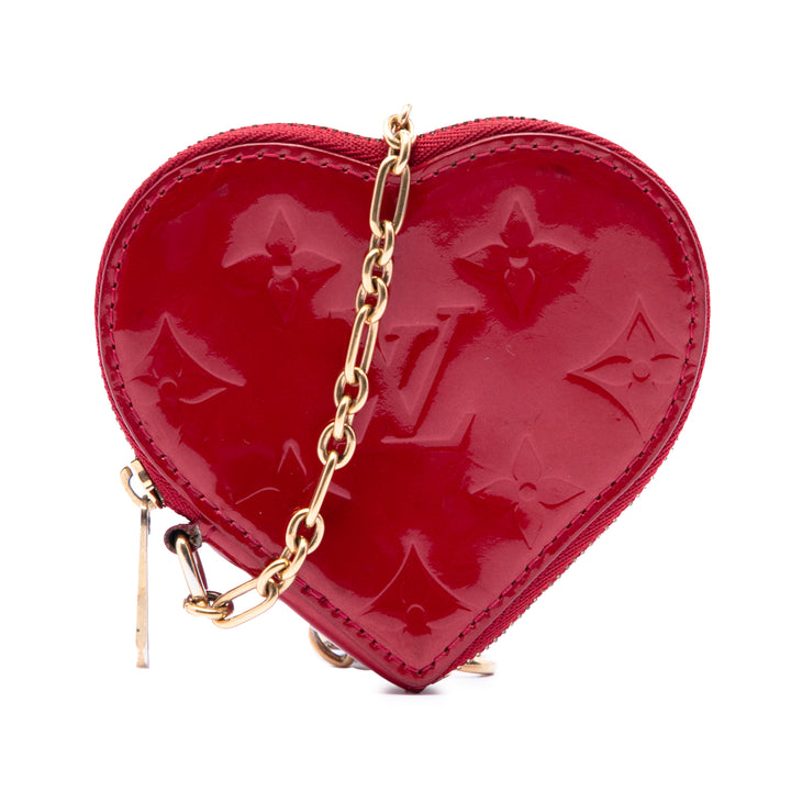 Louis Vuitton Monogram Vernis Heart Coin Purse
