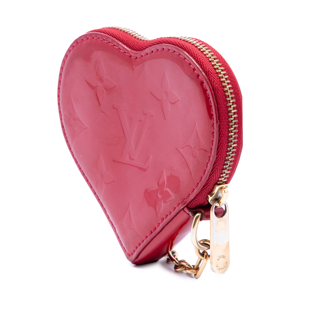 Louis Vuitton Monogram Vernis Heart Coin Purse
