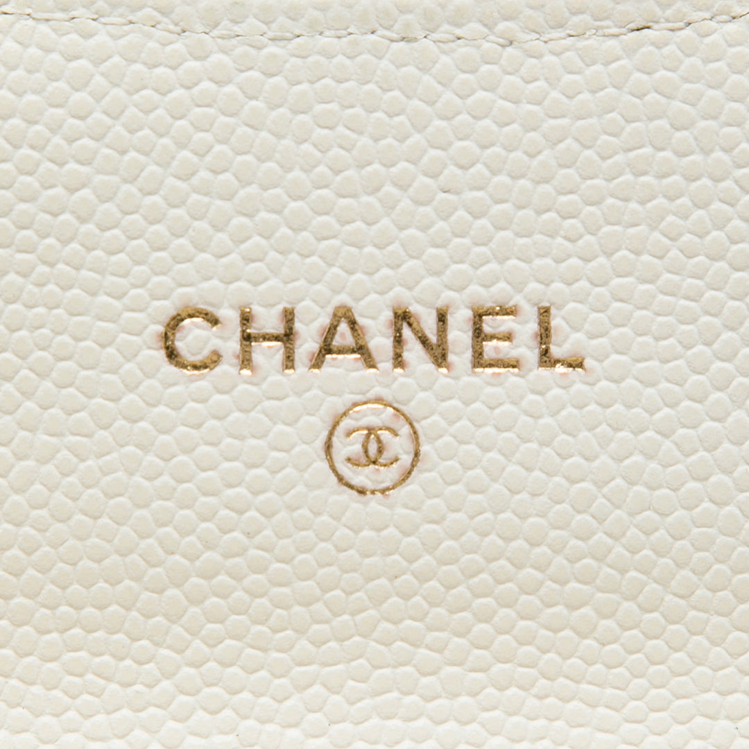 Chanel Matelassé Pochette avec chaîne Mini Cuir caviar