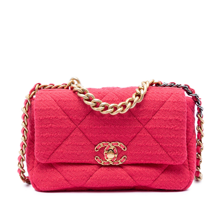Chanel Medium Tweed 19 à rabat