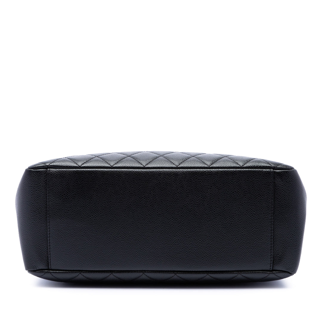 Chanel Cabas Cuir caviar Noir – vue 3 – GABY PARIS