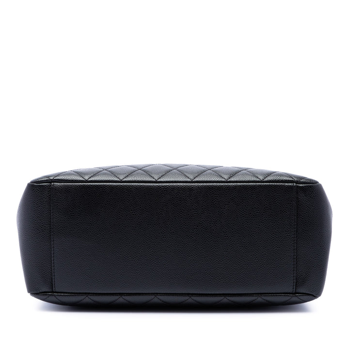 Chanel Cabas Cuir caviar Noir – vue 3 – GABY PARIS