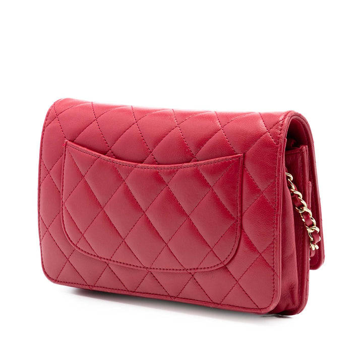 Chanel CC Matelassé Cuir d’agneau Wallet on Chain