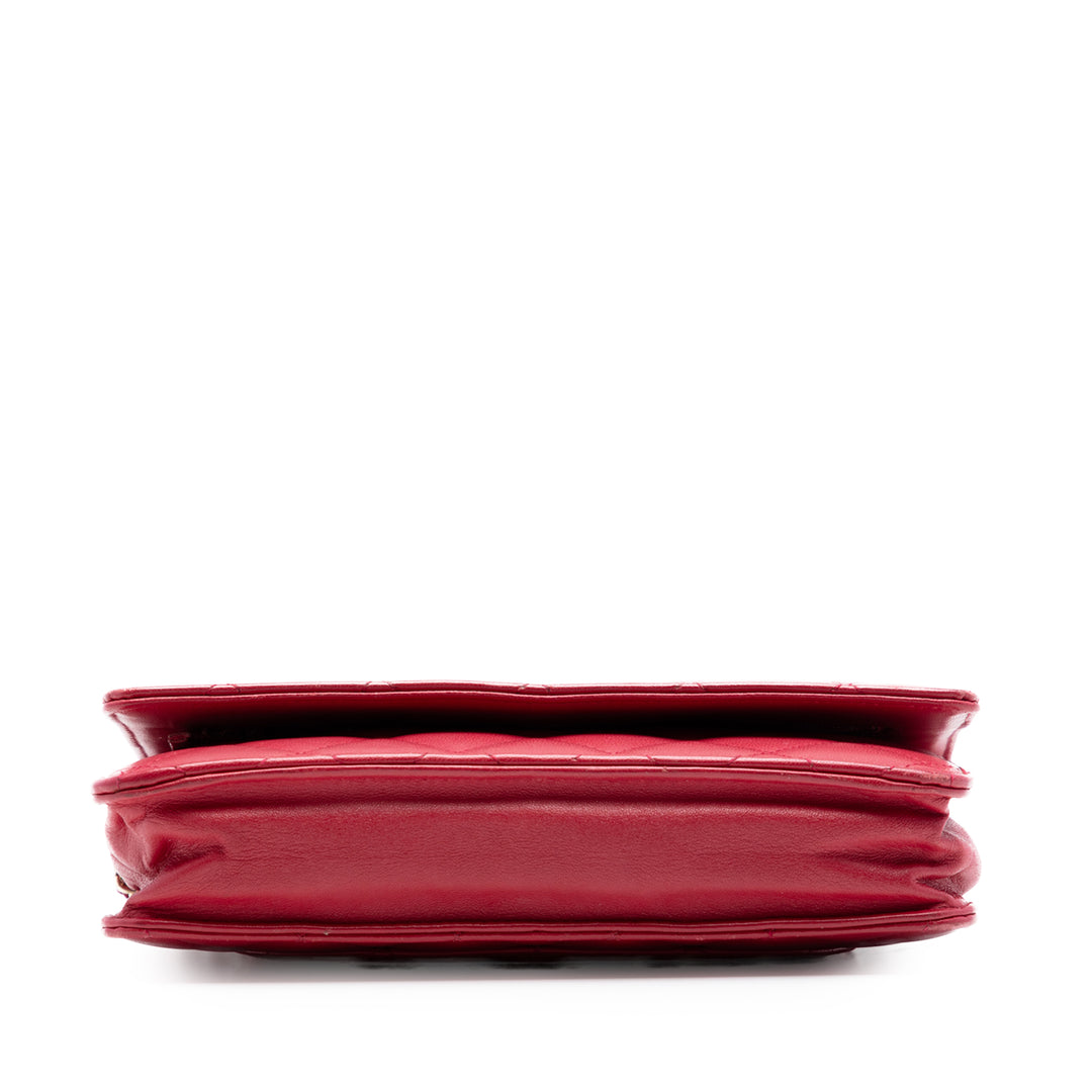 Chanel CC Matelassé Cuir d’agneau Wallet on Chain