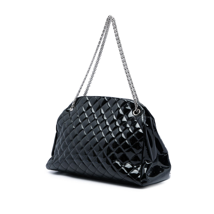 Chanel Matelassé Just Mademoiselle Sac bowling Grand Noir – vue 2 – GABY PARIS