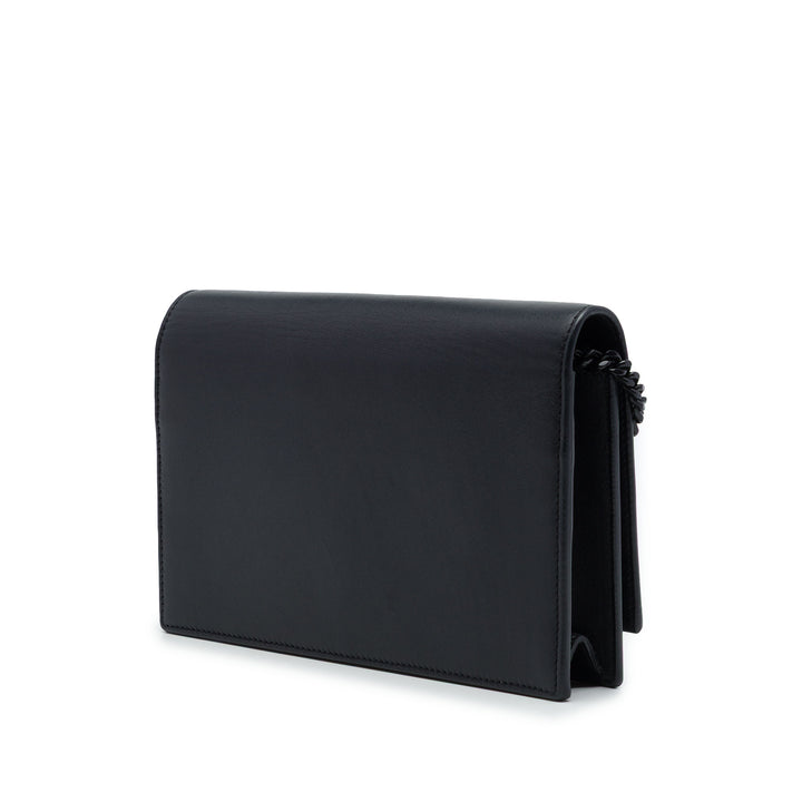Saint Laurent Cloud Star Applique Classic Kate Pompon Wallet on Chain Cuir de veau Noir – vue 2 – GABY PARIS