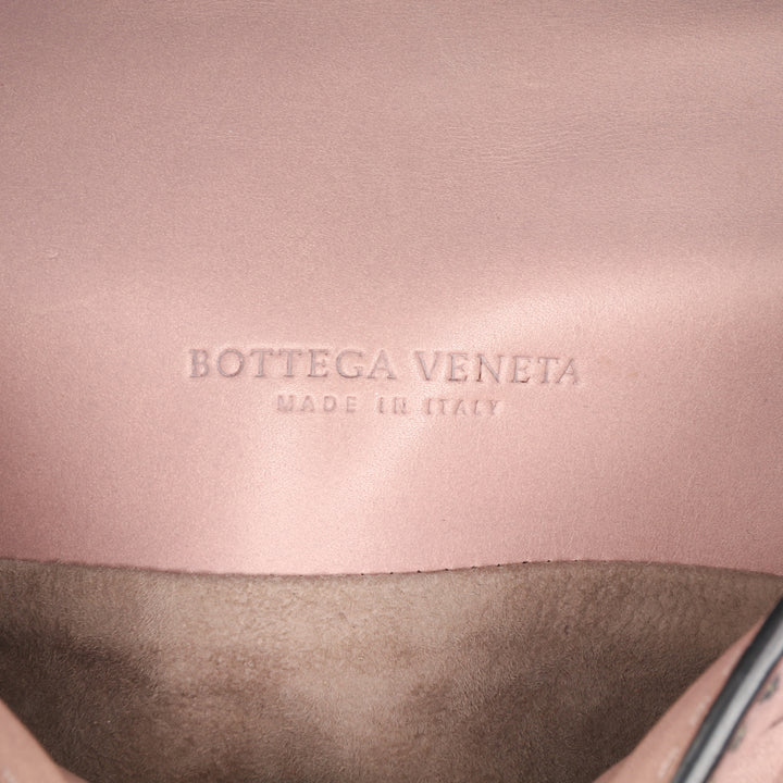 Nappa Intrecciato Mirror Lens Shoulder Bag Pink - Gaby Paris