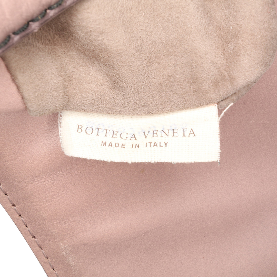 Nappa Intrecciato Mirror Lens Shoulder Bag Pink - Gaby Paris