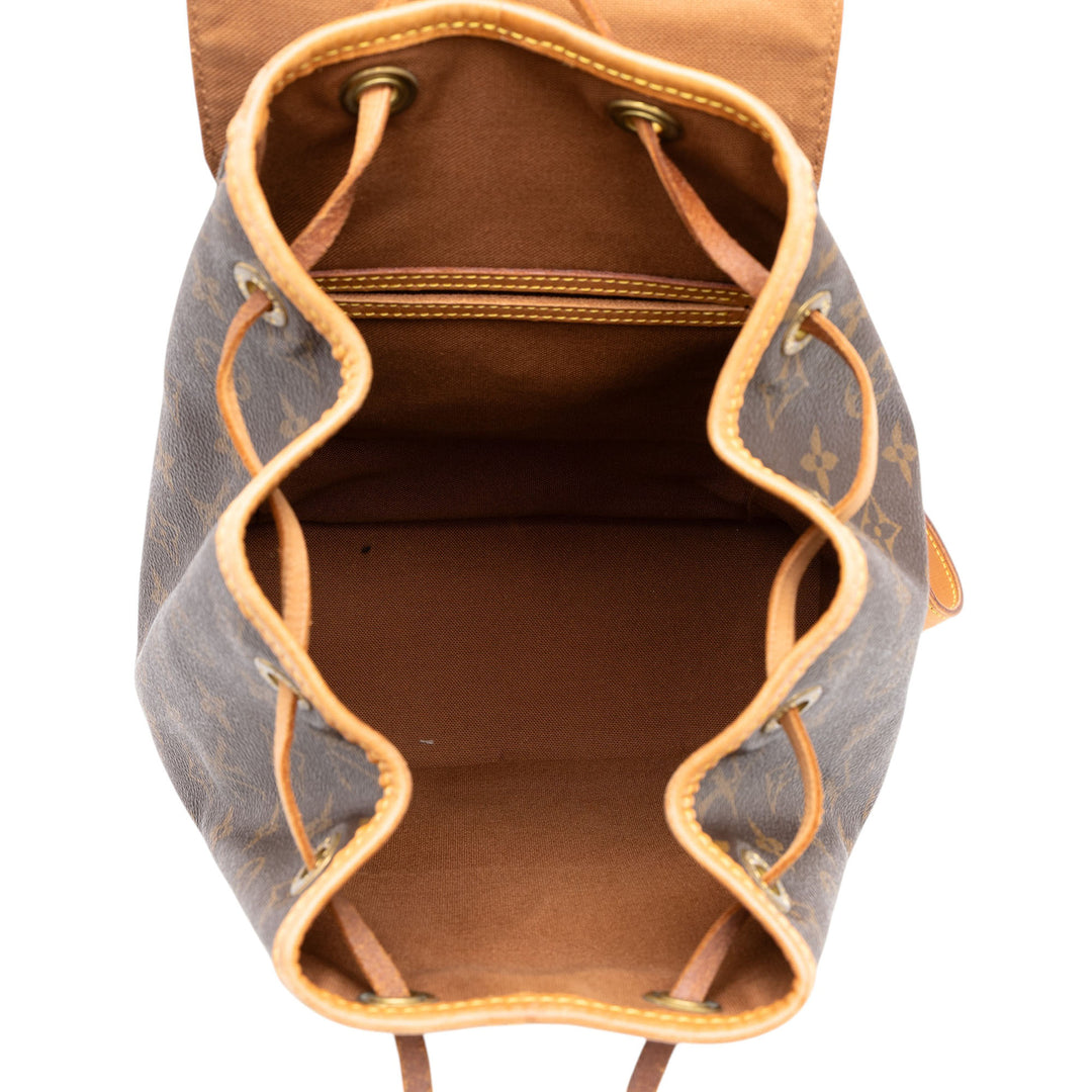Louis Vuitton Montsouris PM Monogram Marron – vue 4 – GABY PARIS
