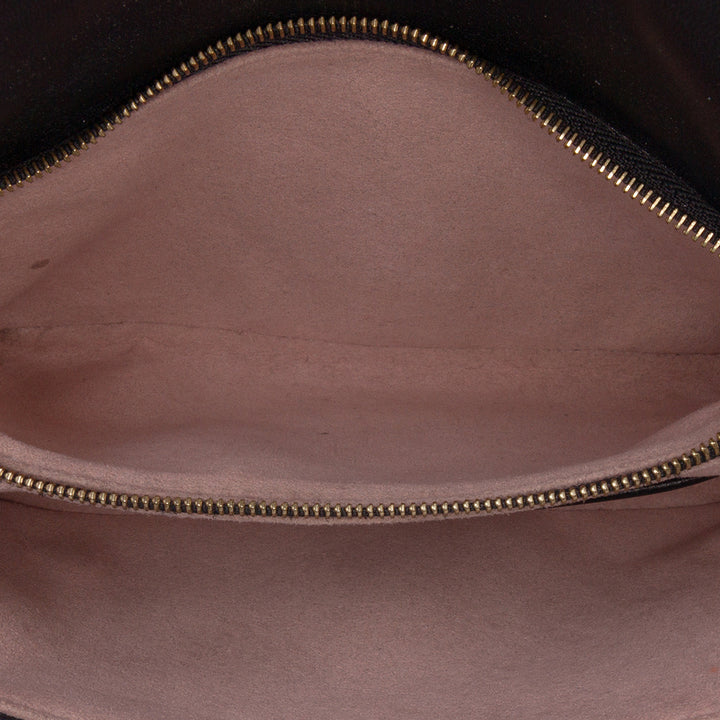 Monogram Embossed Pochette Coussin Black - Gaby Paris