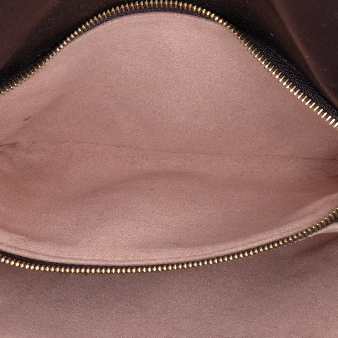 Monogram Embossed Pochette Coussin Black - Gaby Paris