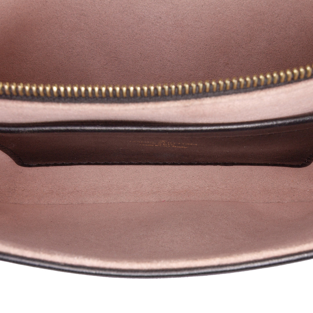 Monogram Embossed Pochette Coussin Black - Gaby Paris