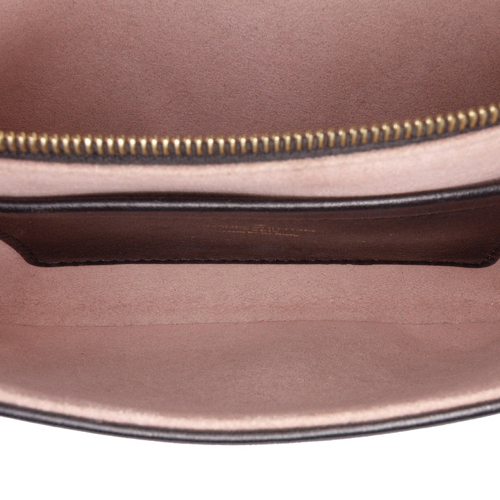 Monogram Embossed Pochette Coussin Black - Gaby Paris