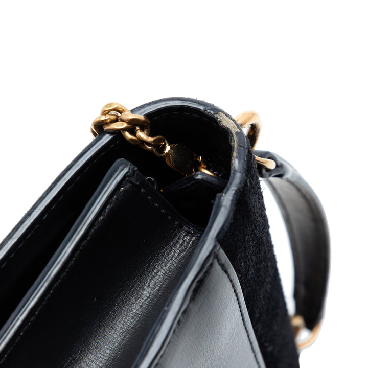 Saint Laurent Medium Daim et Cuir de veau Monogram Sunset sac à anse supérieure