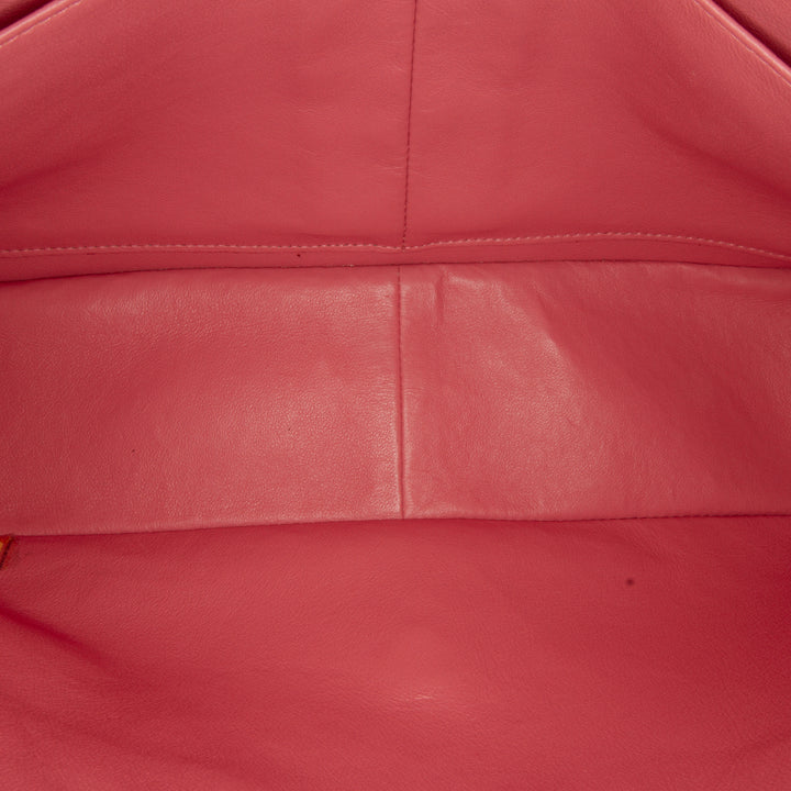 Jumbo Classic Lambskin Double Flap Pink - Gaby Paris