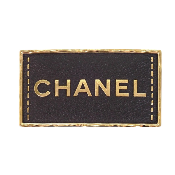 plaqué et Logo Plate Pin Broche Doré