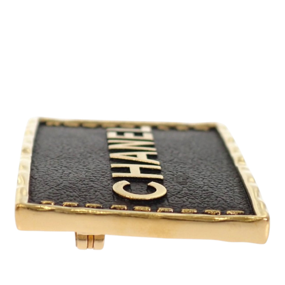 plaqué et Logo Plate Pin Broche Doré