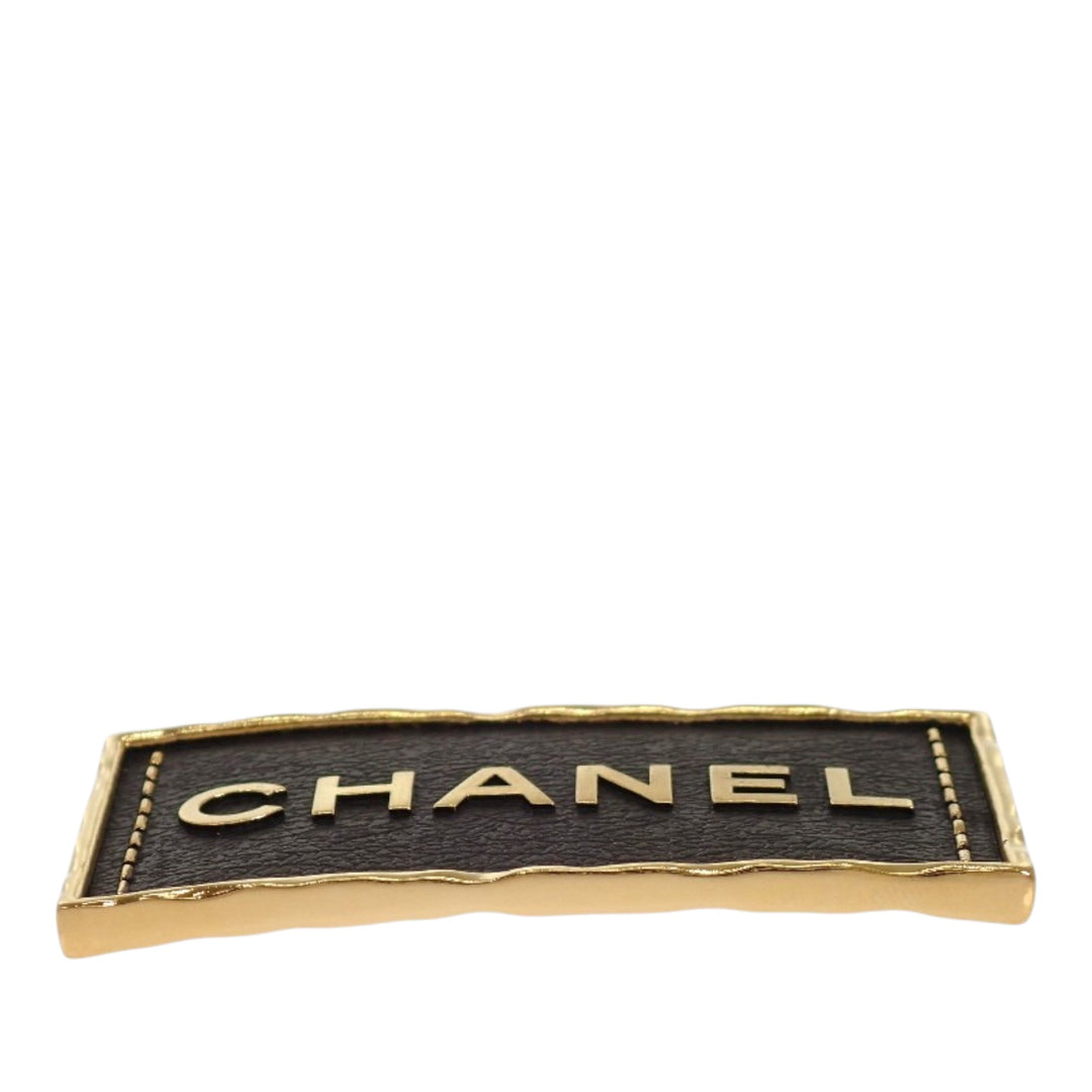 plaqué et Logo Plate Pin Broche Doré