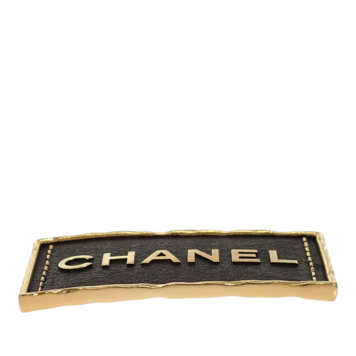 plaqué et Logo Plate Pin Broche Doré