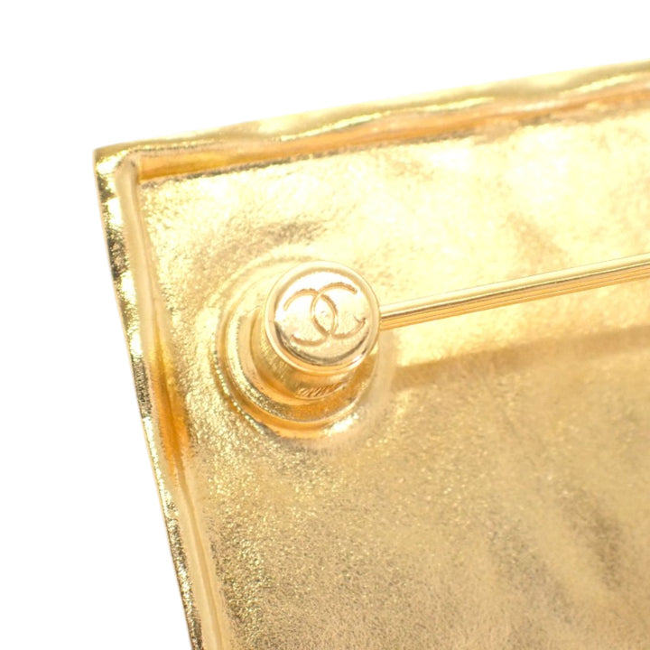 plaqué et Logo Plate Pin Broche Doré