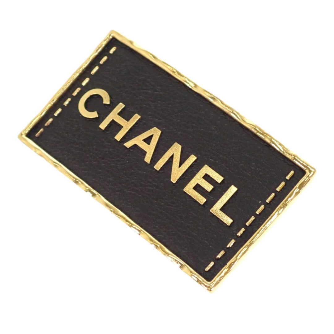 plaqué et Logo Plate Pin Broche Doré