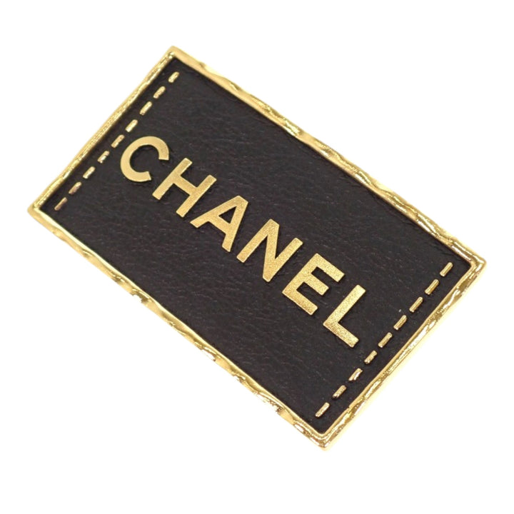 plaqué et Logo Plate Pin Broche Doré