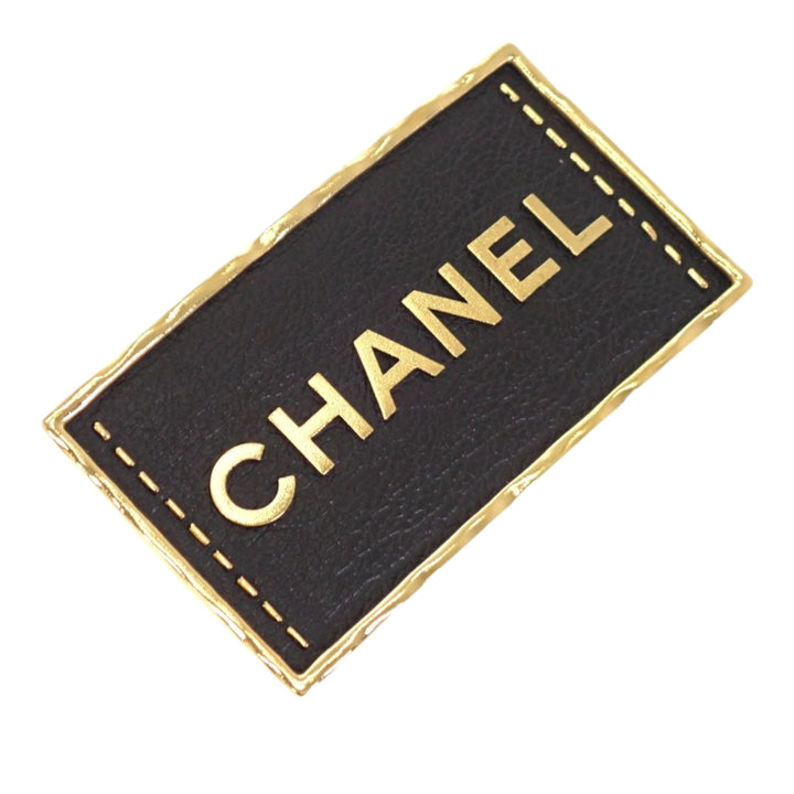 plaqué et Logo Plate Pin Broche Doré