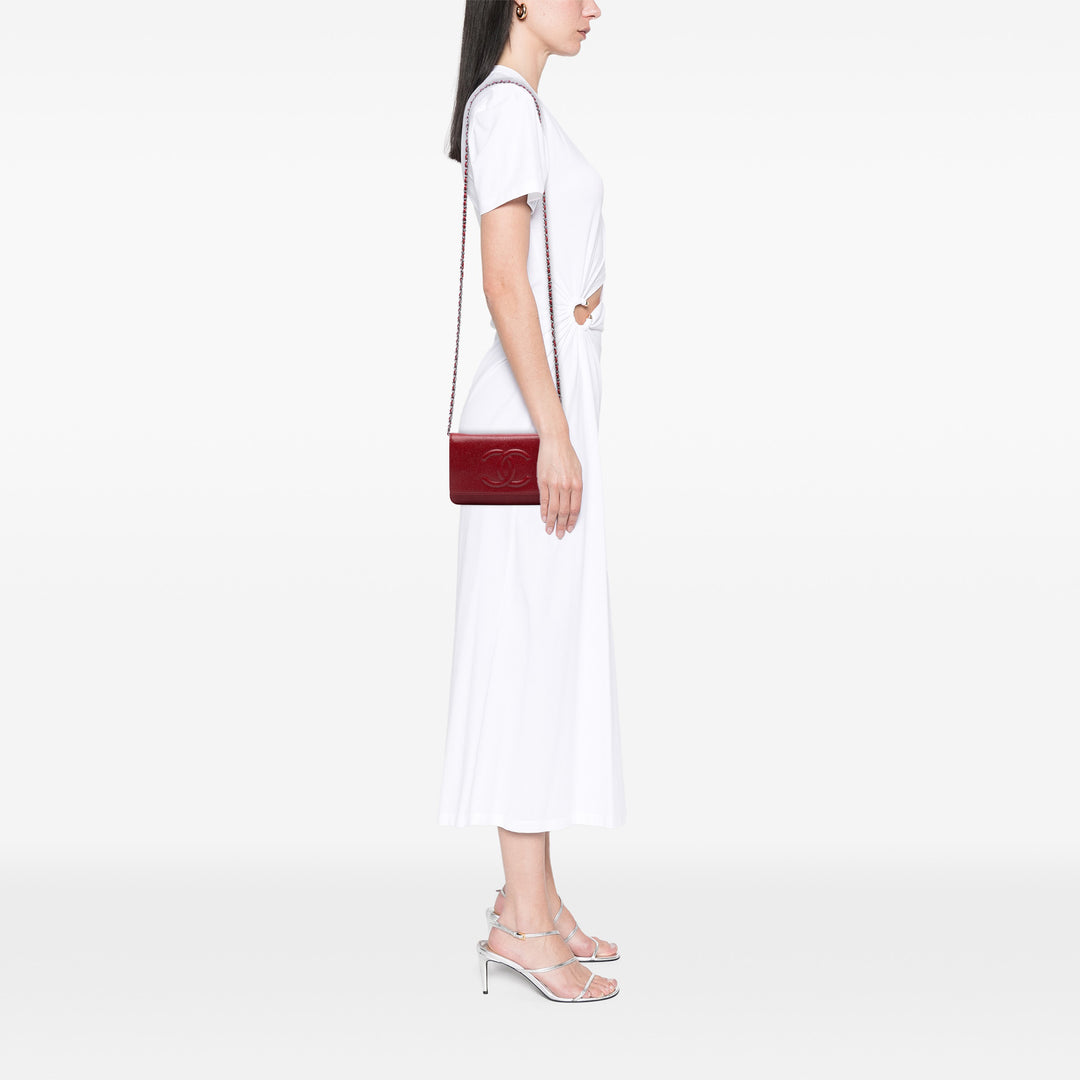 Chanel CC Caviar Wallet on Chain