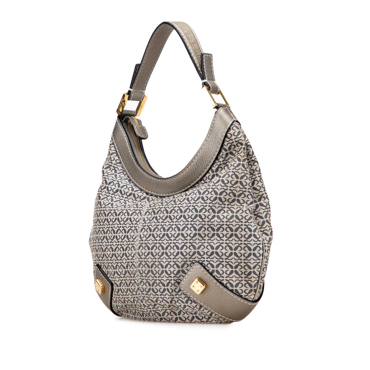 LOEWE Anagram Toile New Road Hobo Gris
