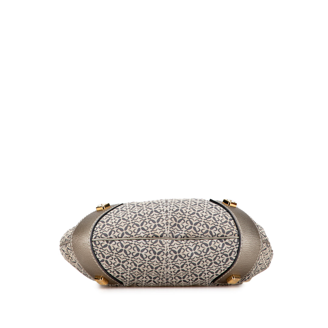 LOEWE Anagram Toile New Road Hobo Gris