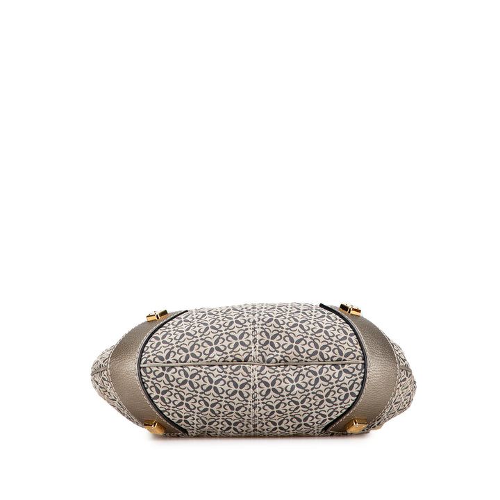 LOEWE Anagram Toile New Road Hobo Gris