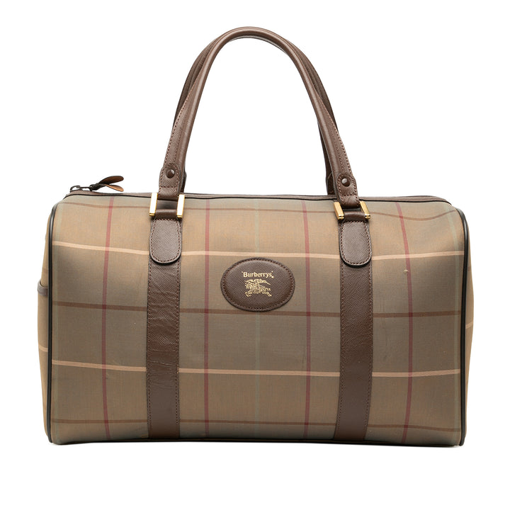 Burberry Vintage Check Toile Boston Sac