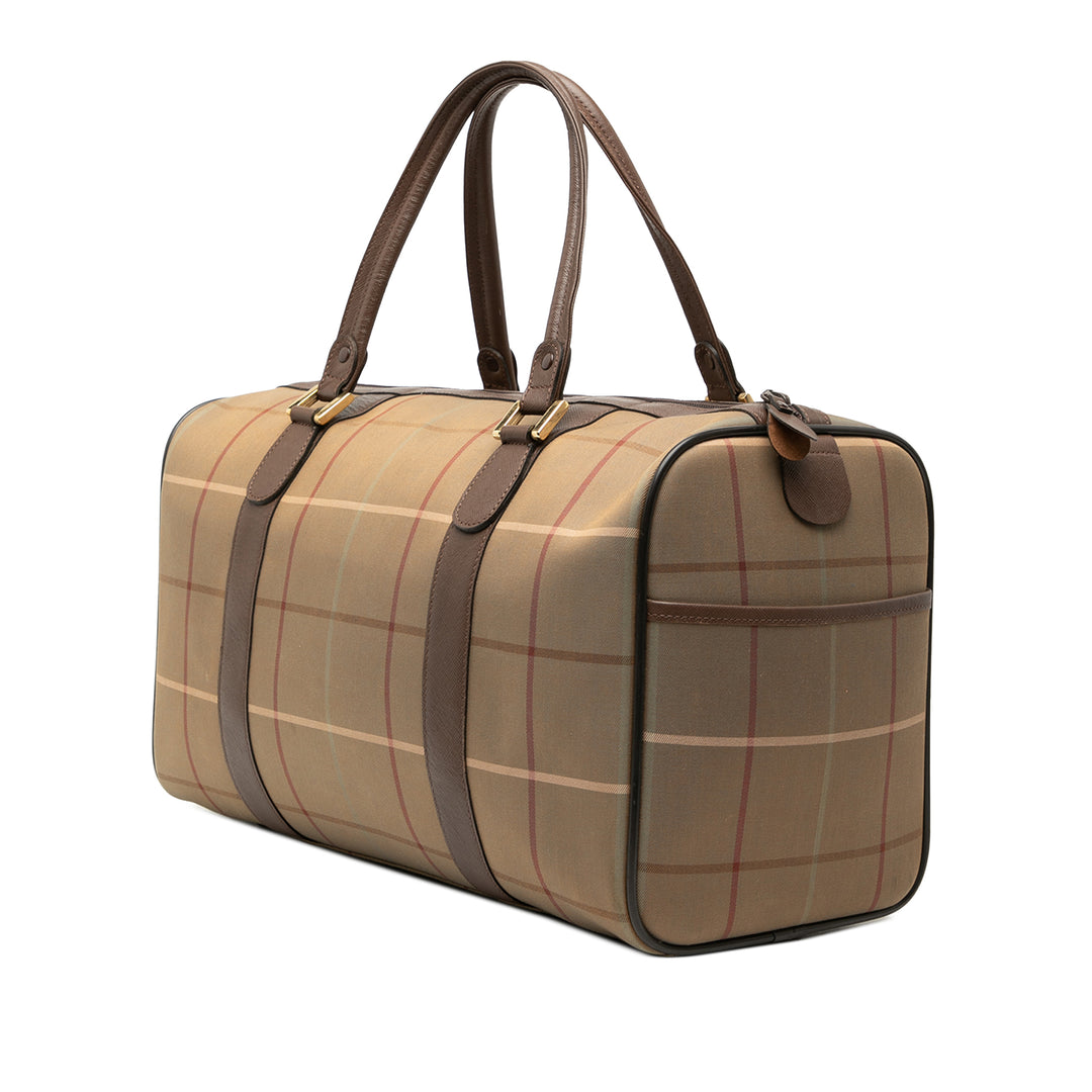 Burberry Vintage Check Toile Boston Sac