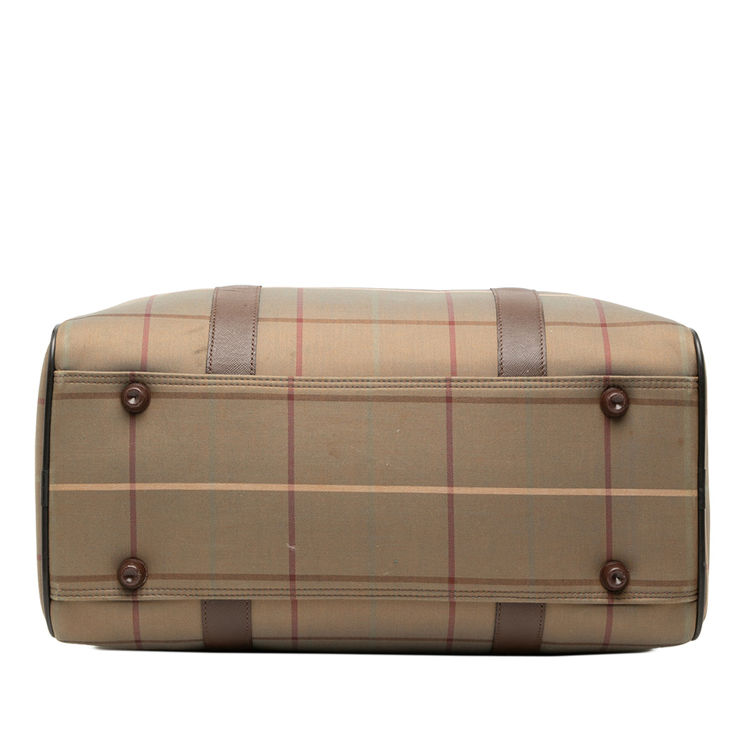 Burberry Vintage Check Toile Boston Sac