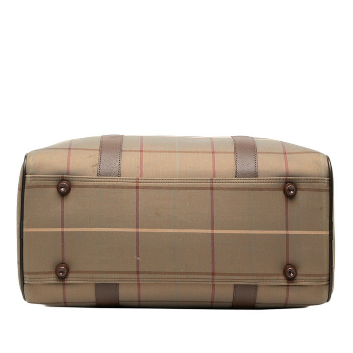 Burberry Vintage Check Toile Boston Sac
