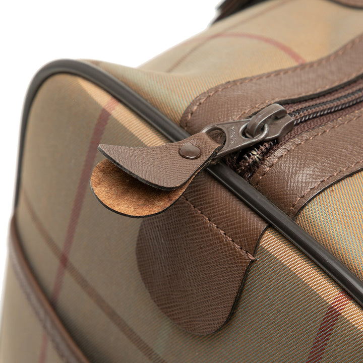Burberry Vintage Check Toile Boston Sac