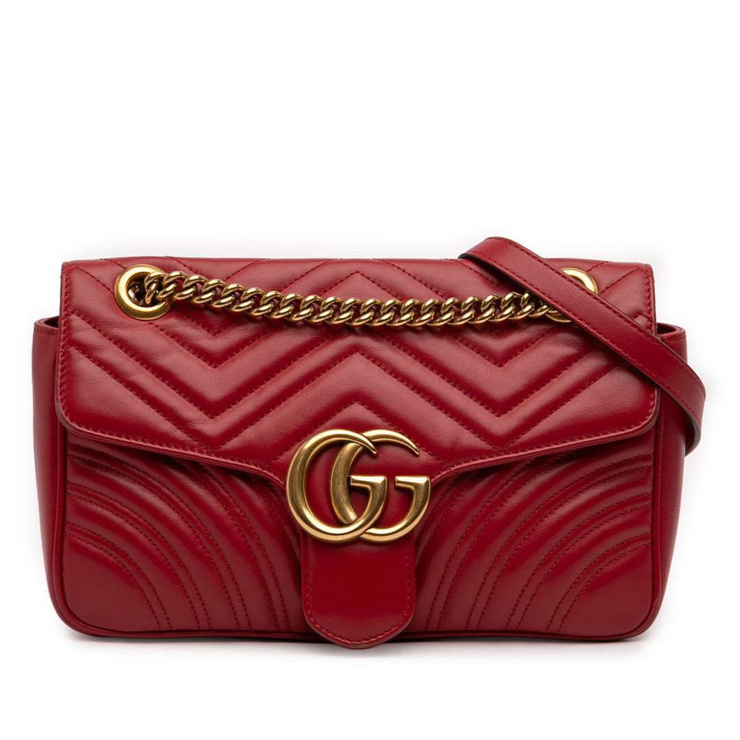 Gucci Medium GG Marmont Matelasse Cuir de veau Sac bandoulière
