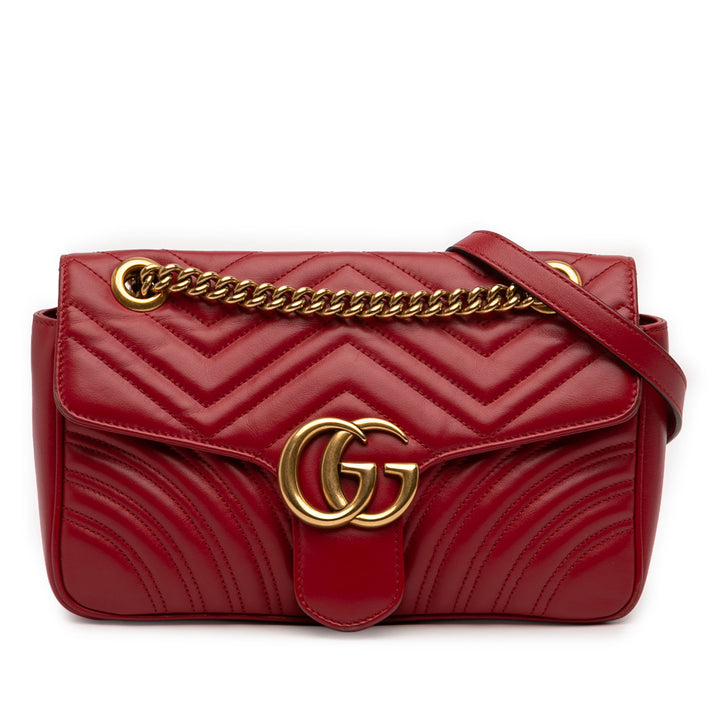 Gucci Medium GG Marmont Matelasse Cuir de veau Sac bandoulière
