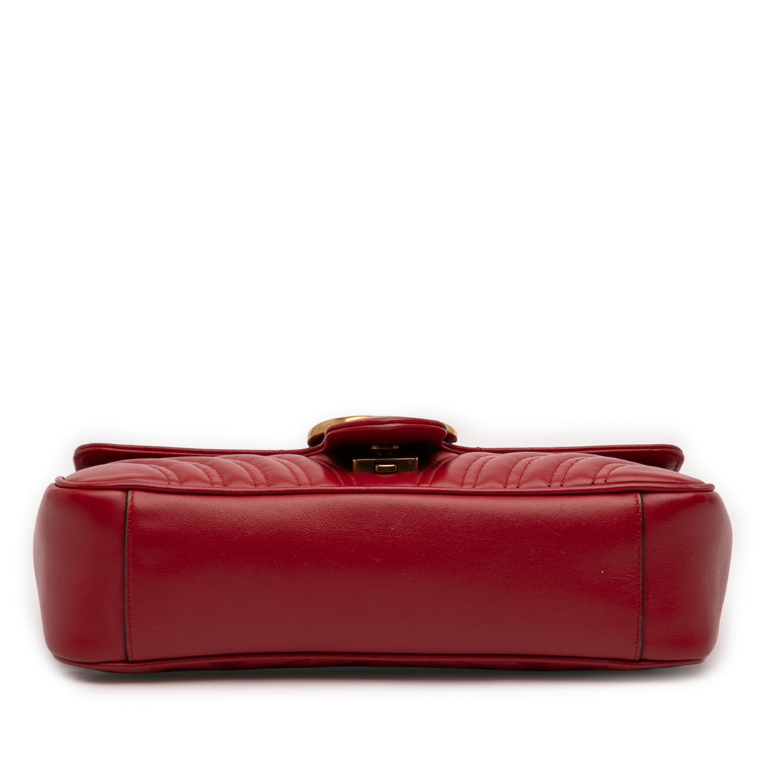 Gucci Medium GG Marmont Matelasse Cuir de veau Sac bandoulière