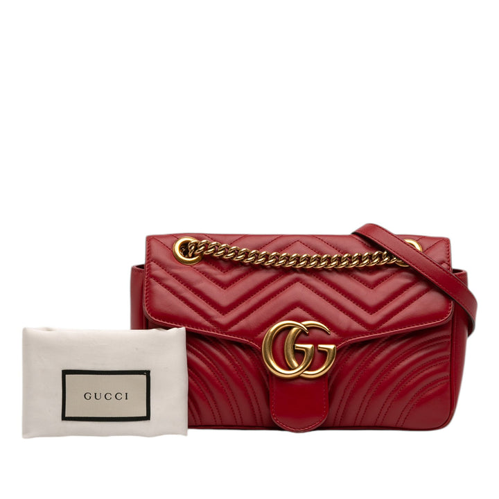 Gucci Medium GG Marmont Matelasse Cuir de veau Sac bandoulière