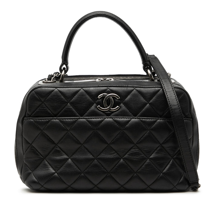 Chanel Medium Matelassé Cuir d’agneau Trendy CC Bowling Sac